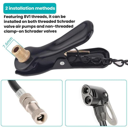5pcs Schrader To Presta Valve Adapter Clip Portable Presta Valve Inflation Adapter - DealBuddy