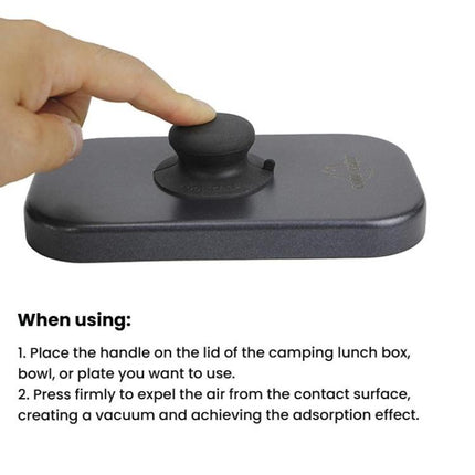 COOL CAMP CF-908 Universal Pot Lid Knob Top Bead Heat-Resistant Silicone Handle Outdoor Lunch Box Lid Handle - DealBuddy