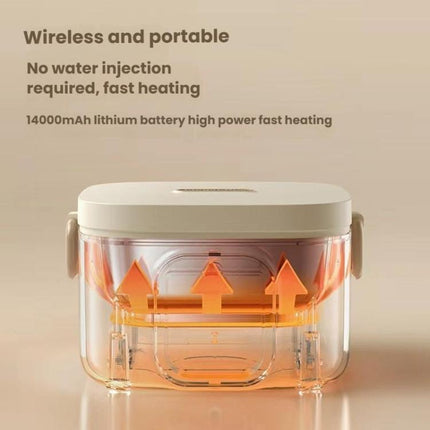Wireless Charging Lunch Box No Water Needed With 304 Stainless Steel Inner Pot