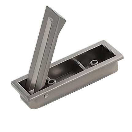 Cabinets Recessed Invisible Door Handle Concealed Grooved Rotatable Rectangular Handle For Furniture