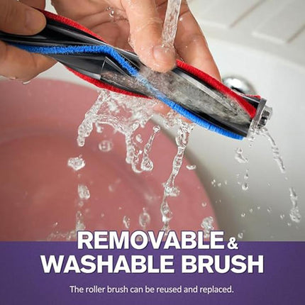 For Dyson V7 / V8 / V10 / V11 / V15 Vacuum Cleaner Electric Floor Brush With LED Light Soft Plush V Roller Brush