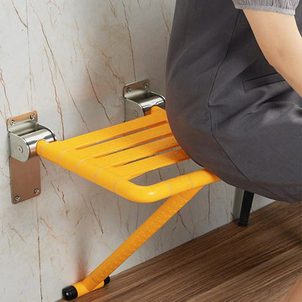 Wall-Mounted Folding Shower Stool Bathroom Safety Chair for Elderly & Disabled