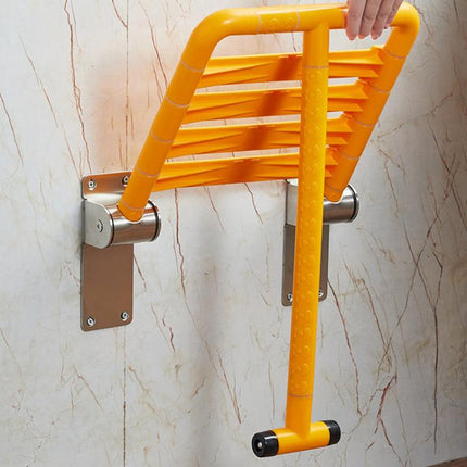 Wall-Mounted Folding Shower Stool Bathroom Safety Chair for Elderly & Disabled