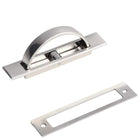 Recessed Groove Concealed Handle For Cabinets Embedded Rotating Flip-Top Handle