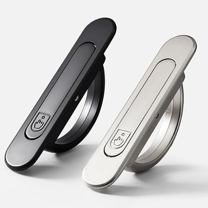 Recessed Groove Concealed Handle For Cabinets Embedded Rotating Flip-Top Handle