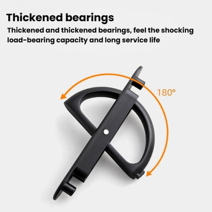 Recessed Groove Concealed Handle For Cabinets Embedded Rotating Flip-Top Handle