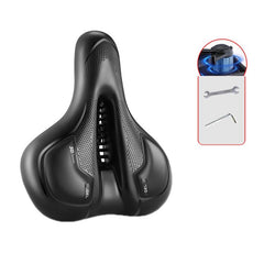 Thickened Universal Bicycle Saddle With Silicone Shock Absorber - DealBuddy