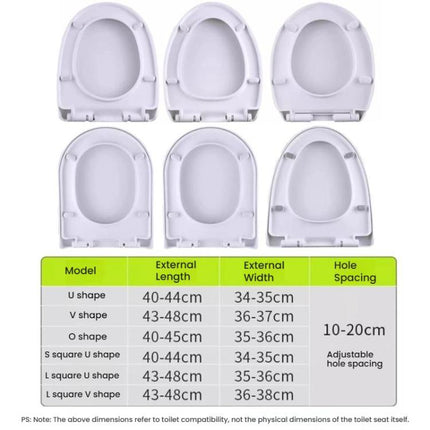 Toilet Seat Slow Close Lid Easy Installation Toilet Seat Replacement
