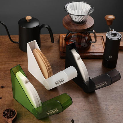 CAFE RHYME Dustproof Filter Paper Holder Lidded Coffee Filter Box - DealBuddy