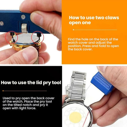 12pcs /Set Watch Back Repair Tool Set