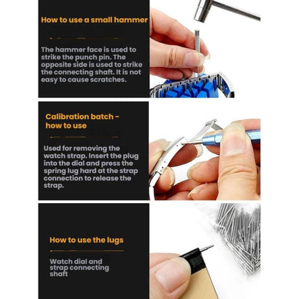 41pcs /Set Manual Watch Repair Strap Removal Tool Set