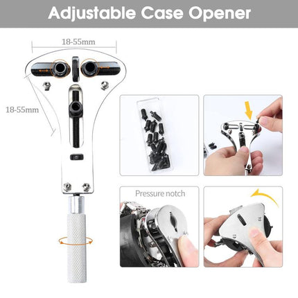 168pcs /Set Watch Repair Battery Replacement Tool Kit