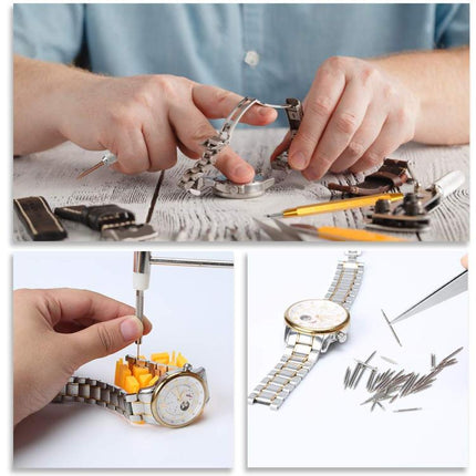 168pcs /Set Watch Repair Battery Replacement Tool Kit