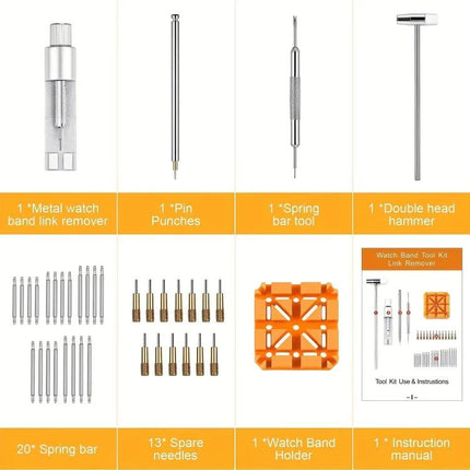 39pcs /Set Watch Repair Adjustment Strap Removal Tool Set