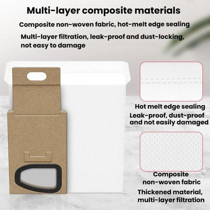 For Roborock H5 / H6 / H7 Handheld Cordless Vacuum Cleaner 3pcs Dust Bag Vacuum Cleaner Accessories Consumables