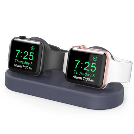For Apple Watch / Earphone AhaStyle DD97 Storage Base 2 In 1 Desktop Charging Silicone Dock - DealBuddy
