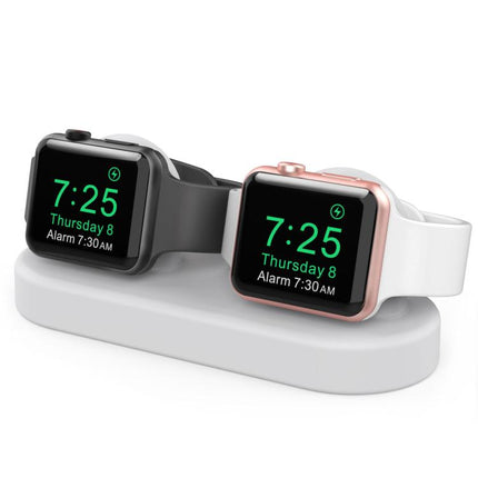For Apple Watch / Earphone AhaStyle DD97 Storage Base 2 In 1 Desktop Charging Silicone Dock - DealBuddy