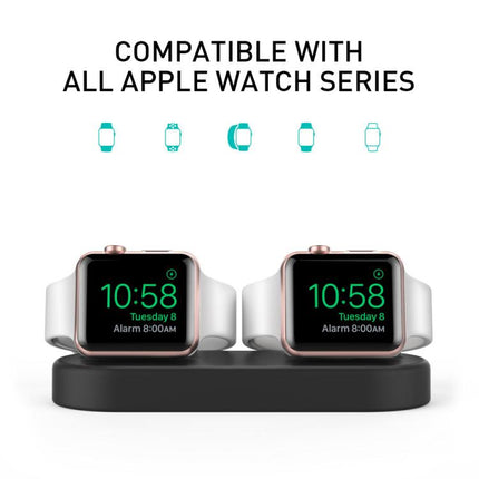 For Apple Watch / Earphone AhaStyle DD97 Storage Base 2 In 1 Desktop Charging Silicone Dock - DealBuddy