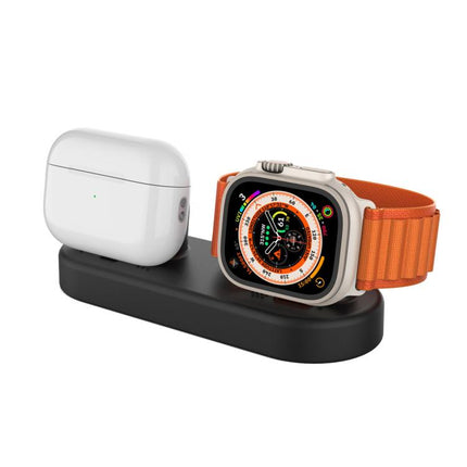 For Apple Watch / Earphone AhaStyle DD97 Storage Base 2 In 1 Desktop Charging Silicone Dock - DealBuddy