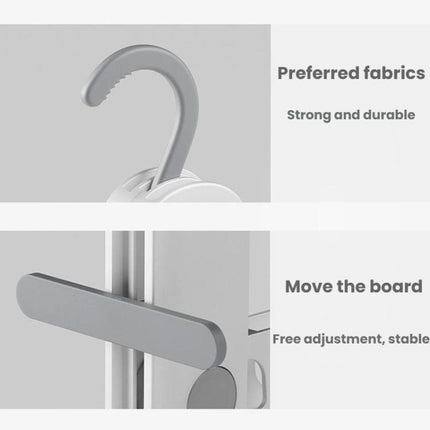 Multifunctional Travel Foldable Clothes Drying Rack With Seven Holes