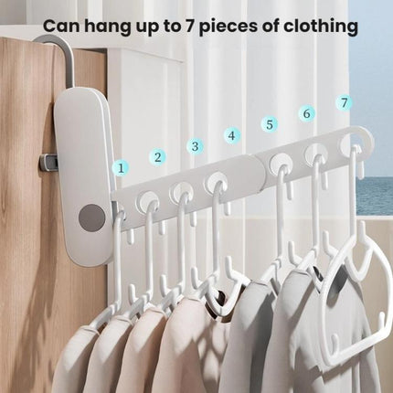 Multifunctional Travel Foldable Clothes Drying Rack With Seven Holes