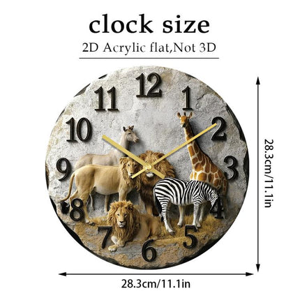 11 inch 3D Visual Living Room Decorative Wall Clock