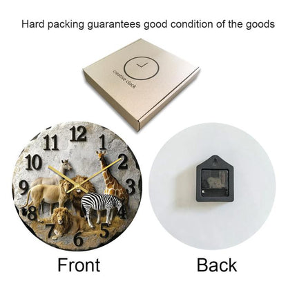 11 inch 3D Visual Living Room Decorative Wall Clock