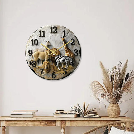 11 inch 3D Visual Living Room Decorative Wall Clock