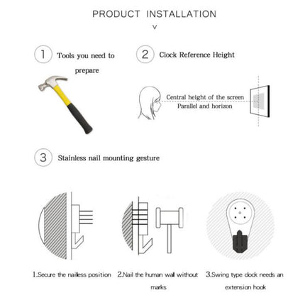 Cat Transparent Acrylic Silent Wall Clock For Home Decor