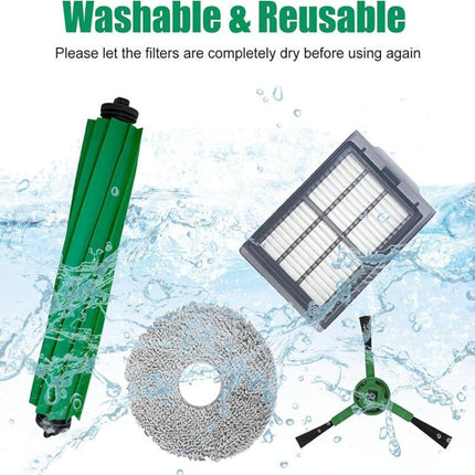 22 In 1 Replacement Parts Kit For iRobot Roomba Plus 505/405 Combo Includes Roll Brush, Filter, Dust Bag, Mop, Side Brush