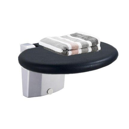 Folding Bathroom Shower Stool With Non-Slip Aluminum Base
