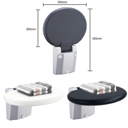 Folding Bathroom Shower Stool With Non-Slip Aluminum Base