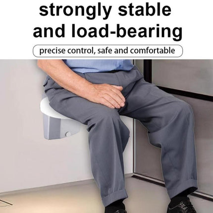 Folding Bathroom Shower Stool With Non-Slip Aluminum Base