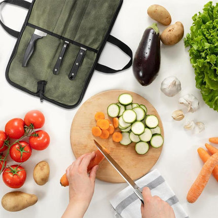 Camping Knife Organizer Convenient Handheld Kitchenware Bag