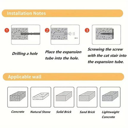 Wall Mounted Cat Climbing Frame Wooden Sisal Cat Jumping Platform Multi-Level Climbing Stairs, 2 Layers, 3 Layers, 4 Layers - DealBuddy