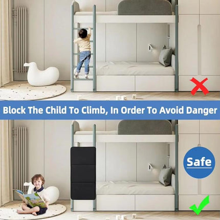 Children Bed Ladder Guard Bunk Locking Plate Preventing Children From Climbing Fall Protector