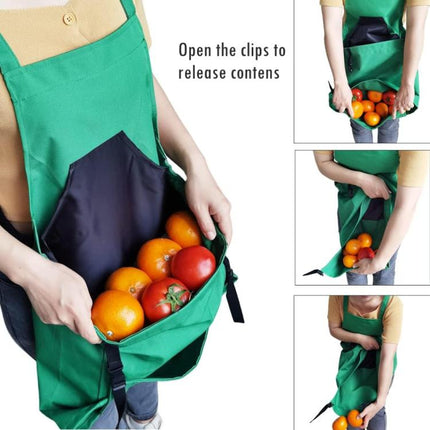 Outdoor Picking Large Pocket Apron Gardening Quick Release Harvesting Backpack
