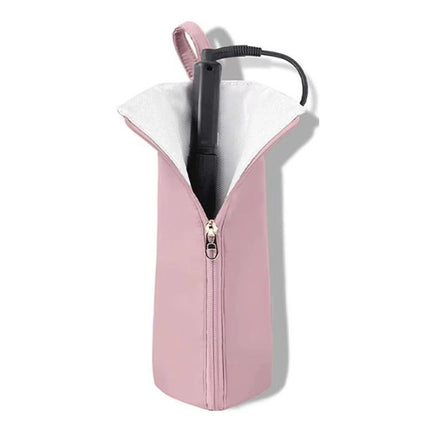 Curling Iron Hanging Storage Bag High Temperature Resistant Anti-Hot Straightening Iron Bag