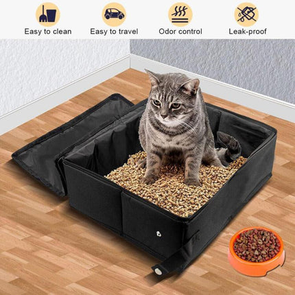 Foldable Fabric Litter Bag Portable Travel Litter Box - DealBuddy