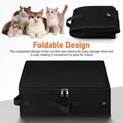 Foldable Fabric Litter Bag Portable Travel Litter Box - DealBuddy