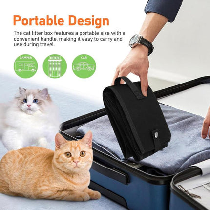 Foldable Fabric Litter Bag Portable Travel Litter Box - DealBuddy