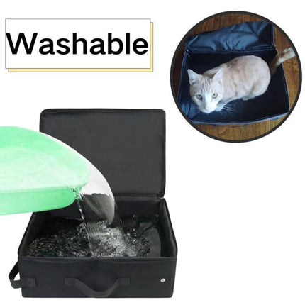 Foldable Fabric Litter Bag Portable Travel Litter Box - DealBuddy