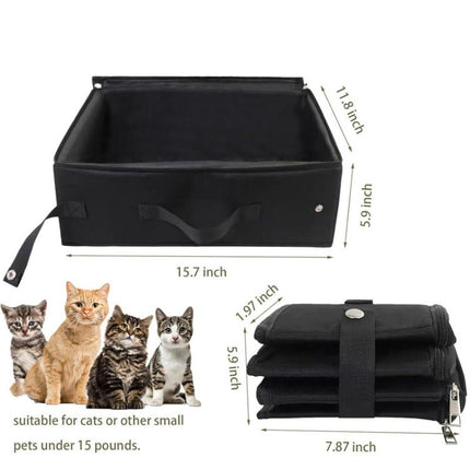 Foldable Fabric Litter Bag Portable Travel Litter Box - DealBuddy