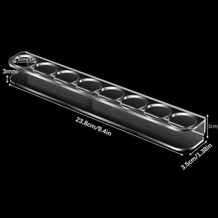 8-Hole Acrylic Small Bottle Stand Rack