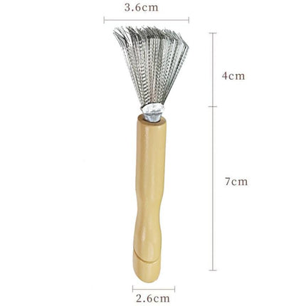 Stainless Steel Comb Cleaning Brush Air Cushion Comb Hair Removal Small Brush