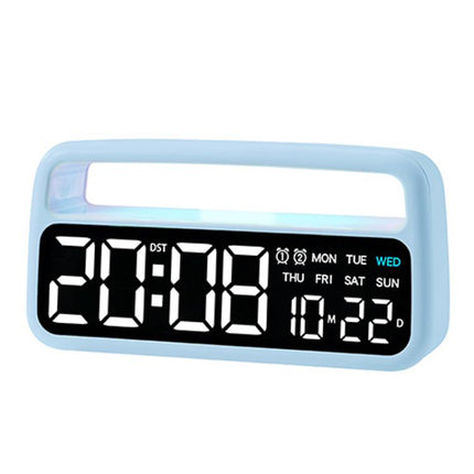 LED Ambient Light Bedside Alarm Clock Home Decor Multi-Function Clock With White Light