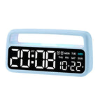LED Ambient Light Bedside Alarm Clock Home Decor Multi-Function Clock With White Light