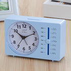 Bo Sheng GH222 Weekly Alarm Clock Square Quartz Desk Clock Scanning Silent Pointer Clock