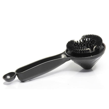 58mm Espresso Machine Group Head Cleaning Brush Funnel-Design Nylon Bristle Scrubber for Portafilter - DealBuddy
