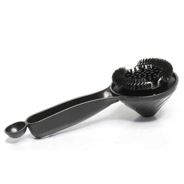 58mm Espresso Machine Group Head Cleaning Brush Funnel-Design Nylon Bristle Scrubber for Portafilter - DealBuddy
